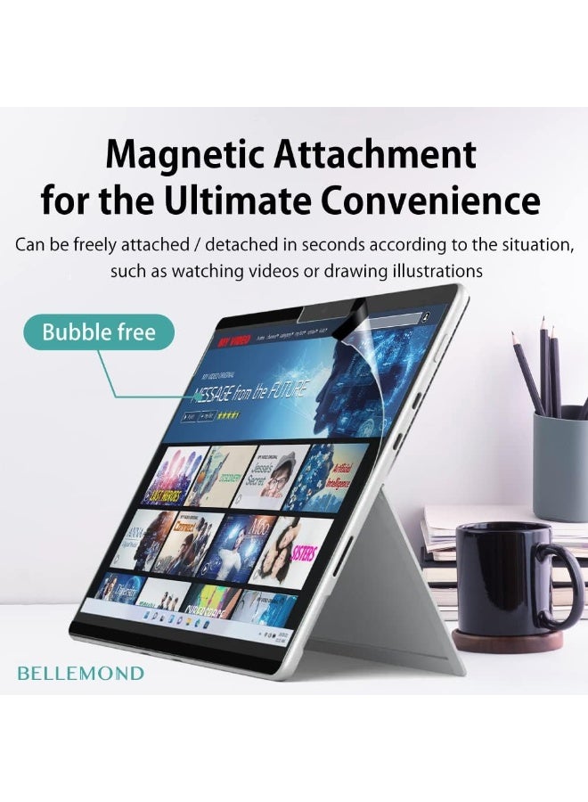 Magnetic Paper Screen Protector for Surface Pro 12 inch 2025, Feel Like Write and Draw on Paper,Matte Finish Detachable Anti-Glare Film,Reusable, Removable, - Image 2